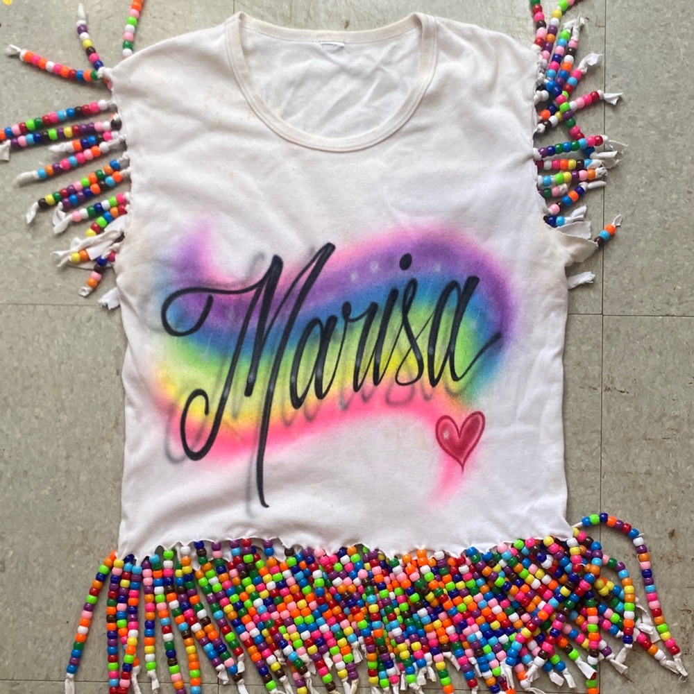 Colorful Beaded Kids Shirt